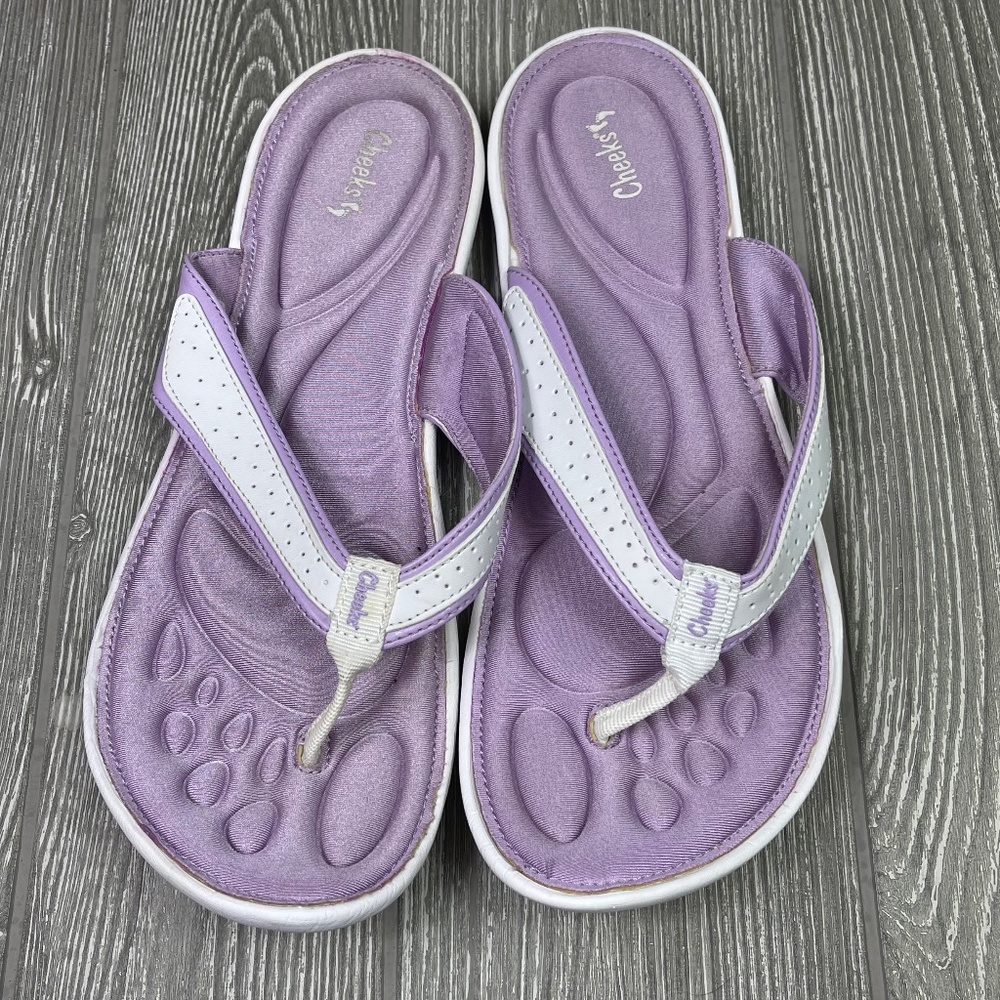 CHEEKS Barefoot Fit Thong Flip Flops - Memory Foam